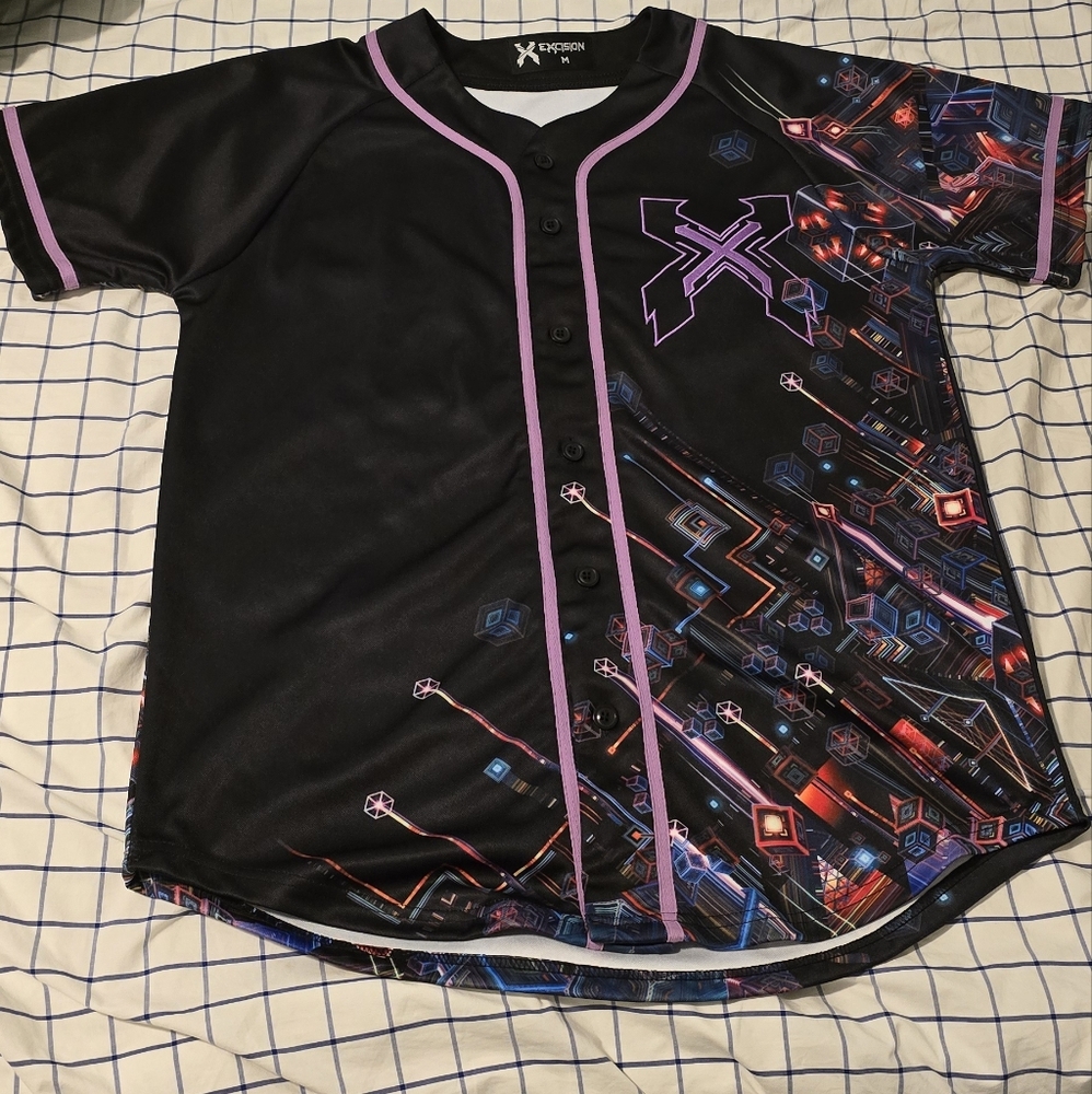 Excision Nexus Tour Jersey Mutlicolor Size Medium Worn